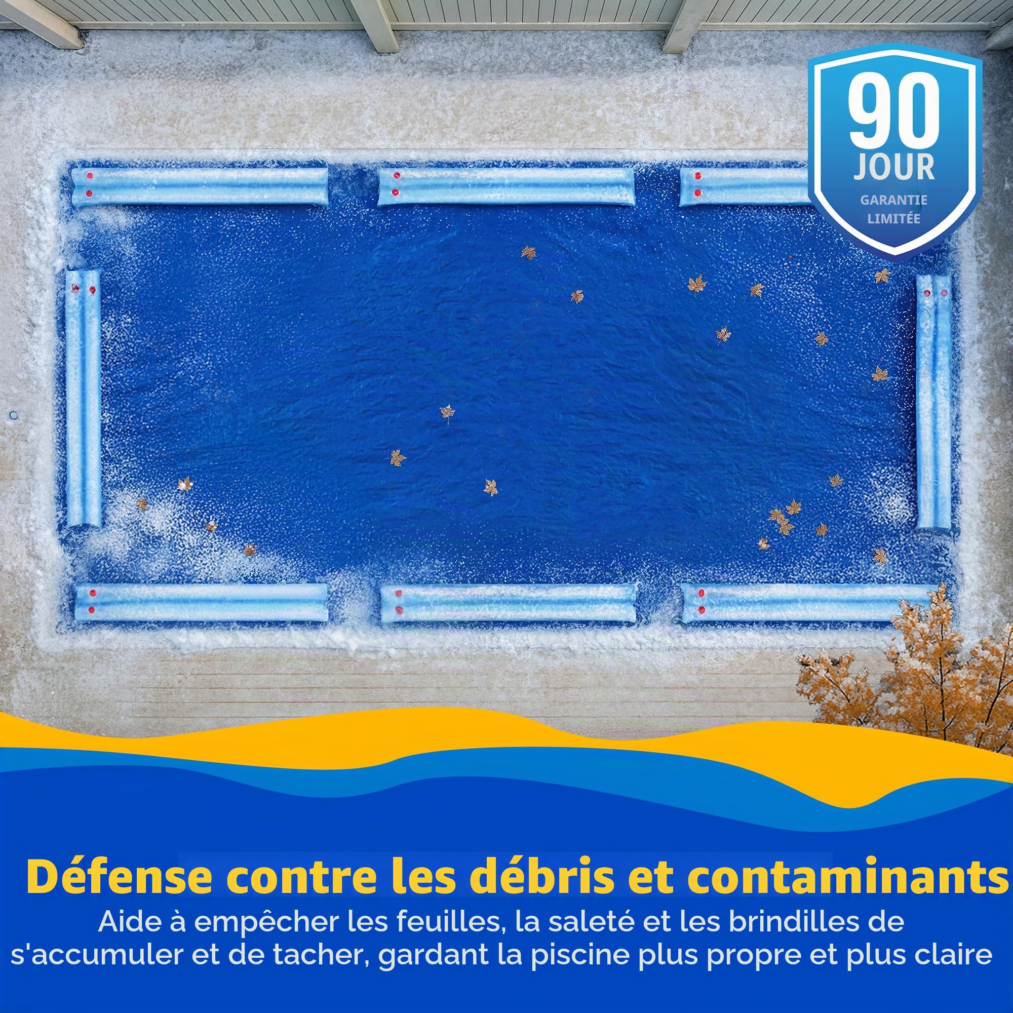 Blue Wave Swimline Rouleau Double Tube de l'eau 5-Pack Bleu