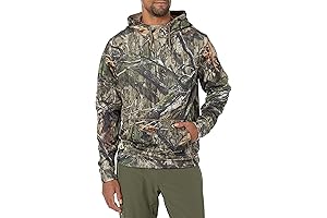 Mossy Oak Men's Standard Camo Hunting Hoodie Performance Fleece