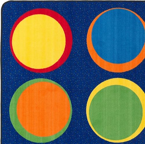 Miniatura 10 de Flagship Carpets Sitting Spots - Alfombra rectangular de asiento para aula infantil o sala de juegos infantil, alfombra de aprendizaje en el hogar,