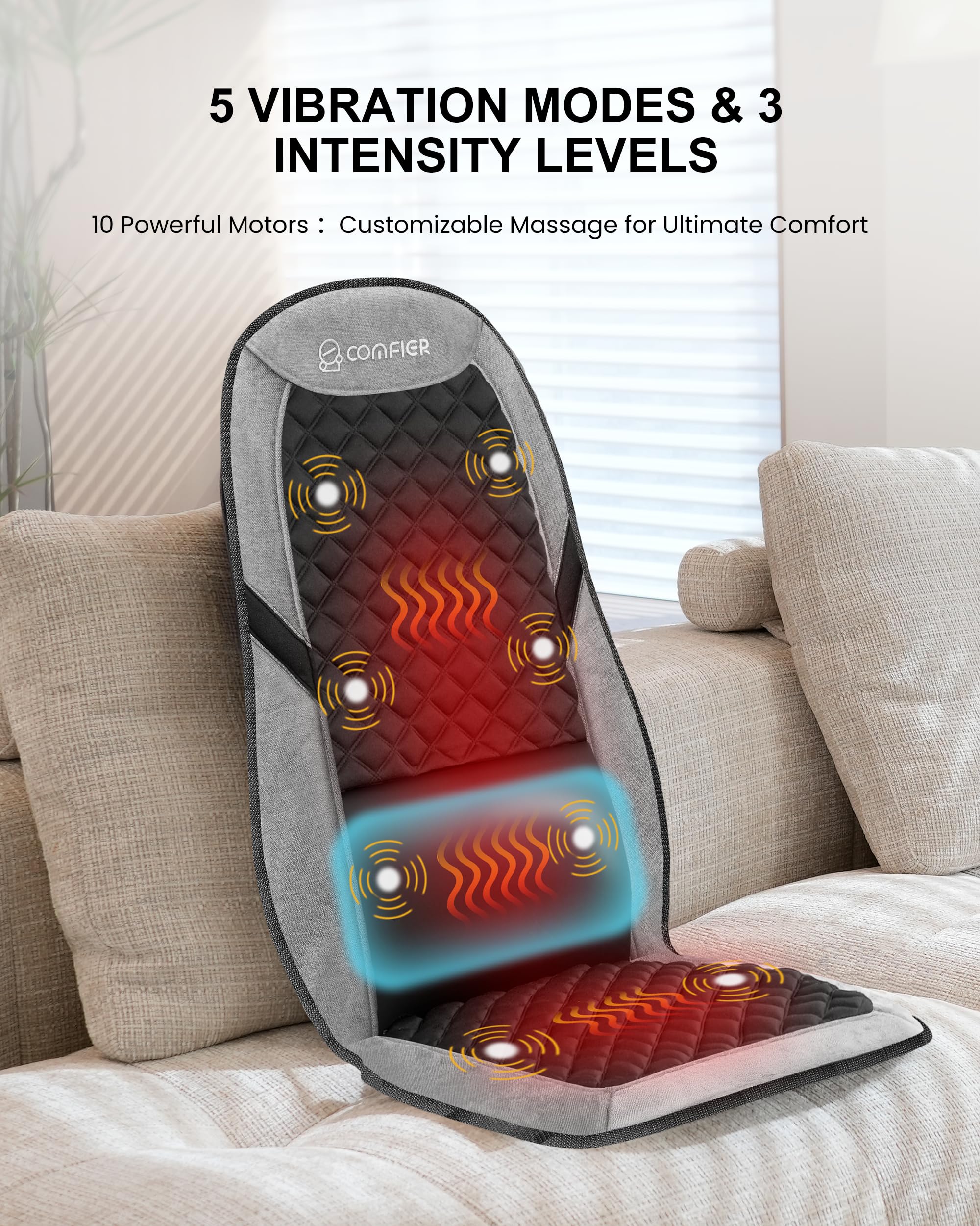 COMFIER Massagematte mit Wrme & innovativer einstellbarer Lendensttze, Vibrations-Massagesitzauflage, Rckenmassagegert zur Linderung von Rckenmdigkeit, Geschenke fr Frauen : Amazon.de: Drogerie & Krperpflege COMFIER Massagematte mit Wrme & innovativer einstellbarer Lendensttze, Vibrations-Massagesitzauflage, Rckenmassagegert zur Linderung von Rckenmdigkeit, Geschenke fr Frauen : Amazon.de: Drogerie & Krperpflege