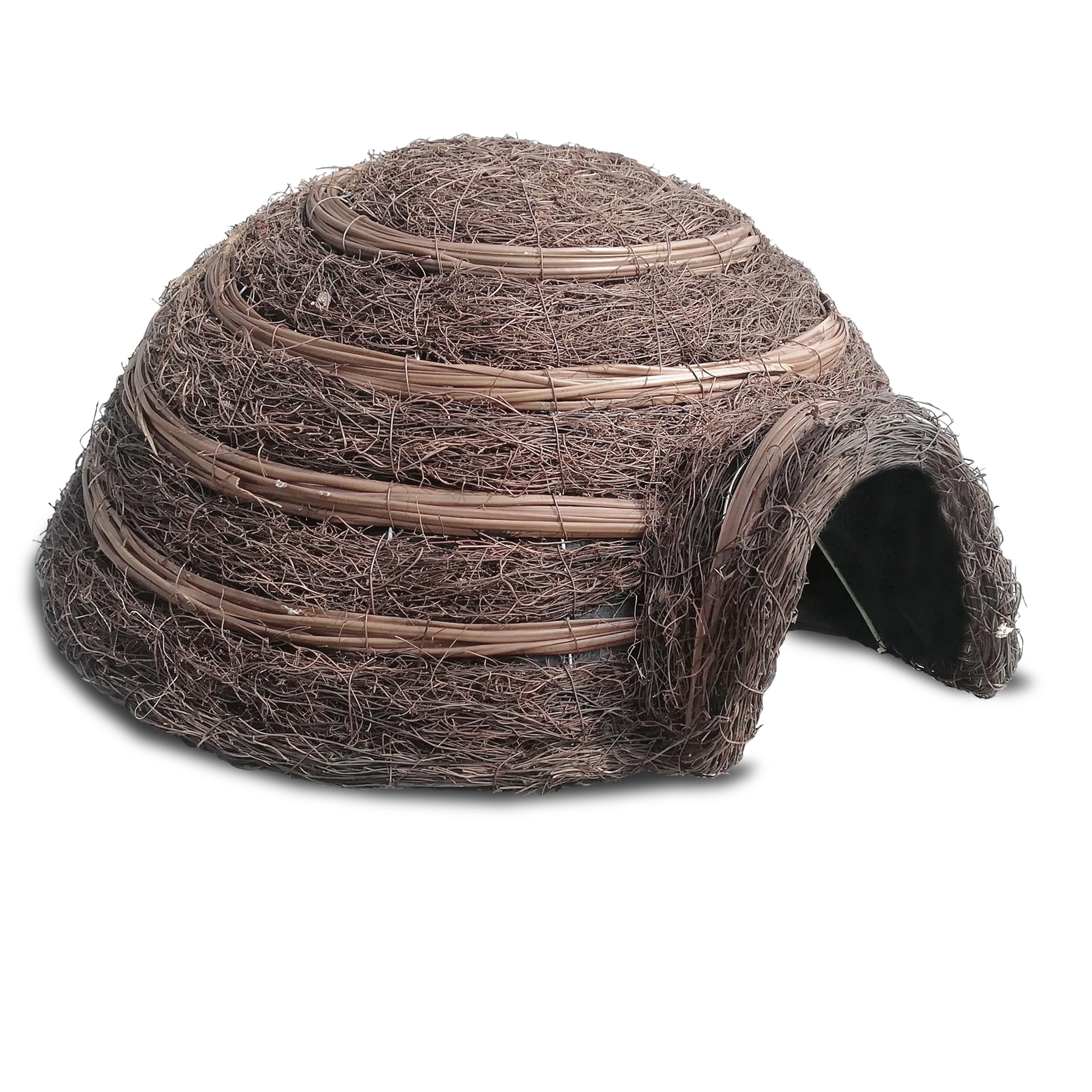 HABAU Igelhaus Kuppel, aus Weide mit Metallrahmen