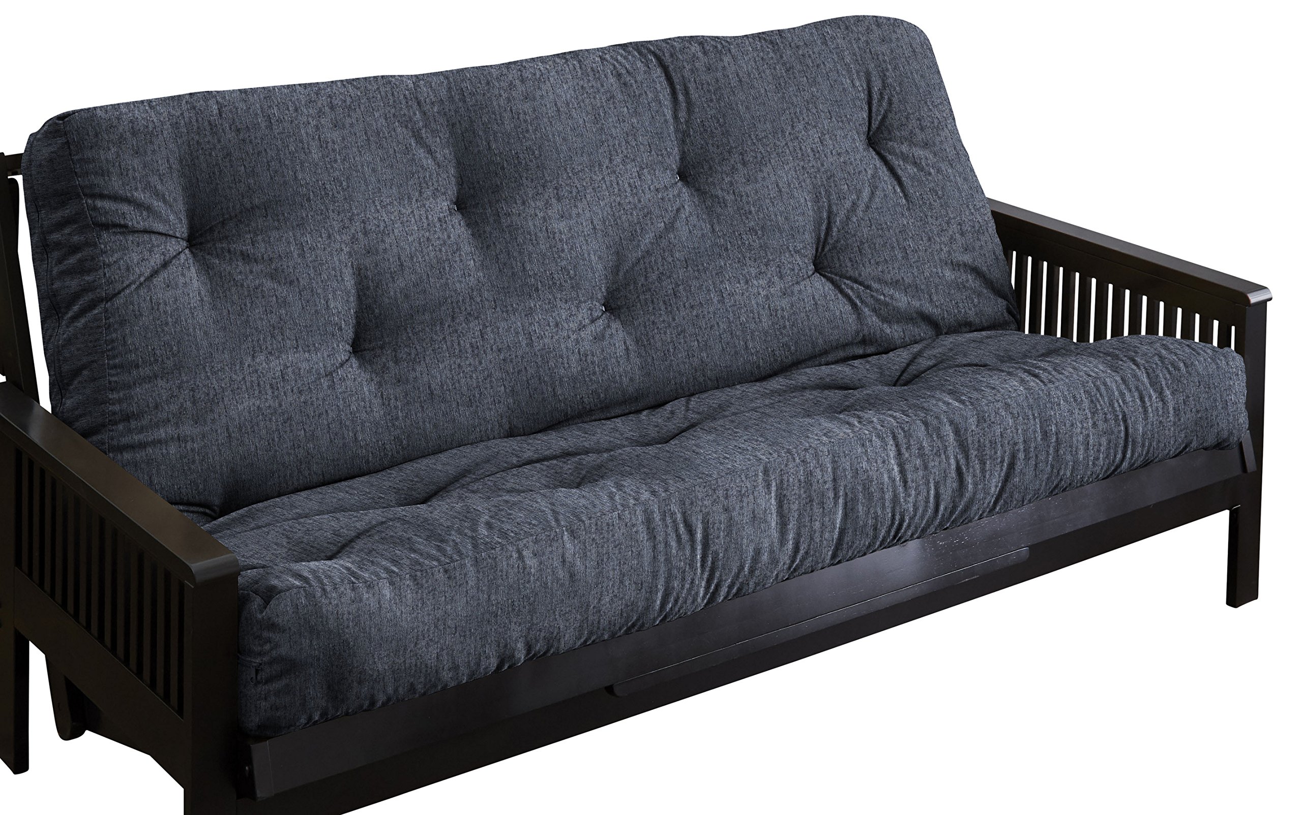 Mozaic Full Size 10" Thick Futon Mattress, Blue Grey