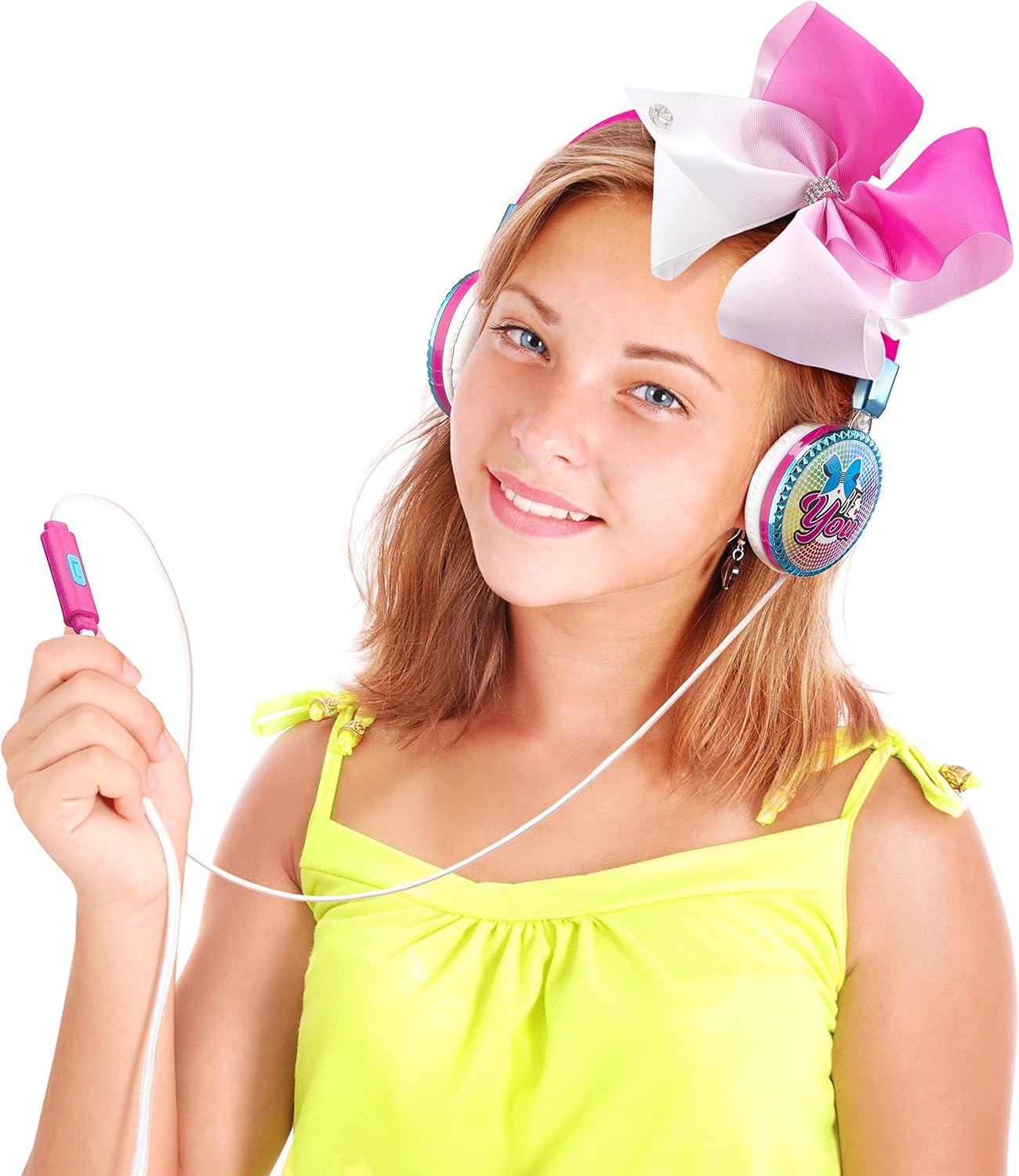 Lowest Price JoJo Siwa Bow Fashion Headphones with Built-in Microphone for Video Call or Zoom Meeting, Wired Headphones & Travel Pouch Designed for Fans of JoJo Siwa Gifts Best Review JoJo Siwa Bow Fashion Headphones with Built-in Microphone for Video Call or Zoom Meeting, Wired Headphones & Travel Pouch Designed for Fans of JoJo Siwa Gifts