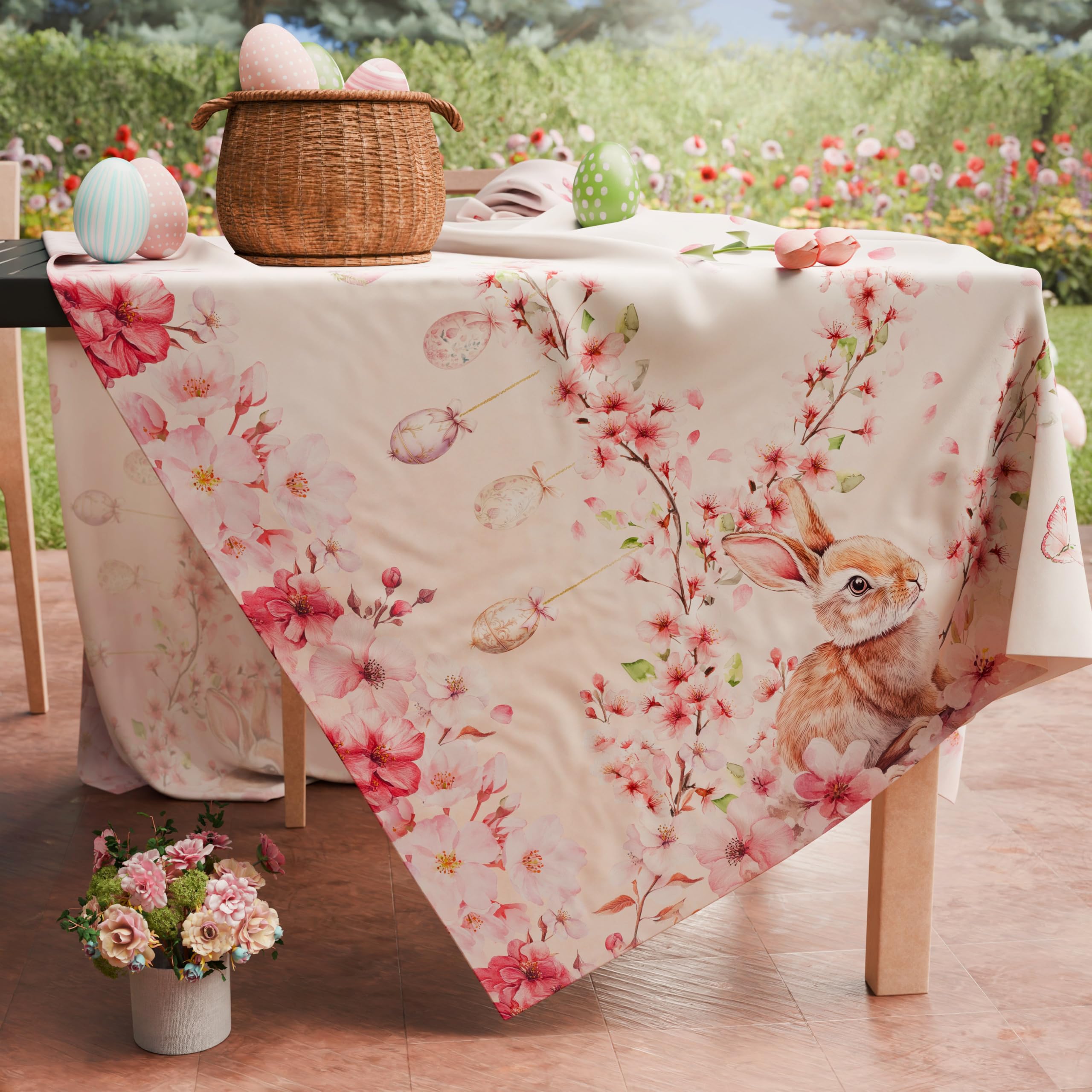 PETTI Artigiani Italiani Nappe De Pâques Rectangulaire Anti-Taches 240x140 Cm Pour 12 Places - 100% Made In Italy