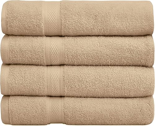 Falari Juego de toallas de baño de alta calidad, 100% algodón hilado en anillo, para hogar, hotel, spa, extra grande, 27 x 54 pulgadas, máxima