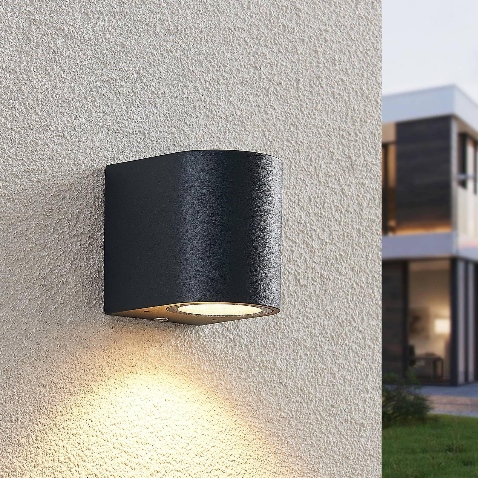 Applique LED Da Esterno Fijona | 1x5W GU10 Inclusa | Alluminio Nero IP44 | ELC - 3