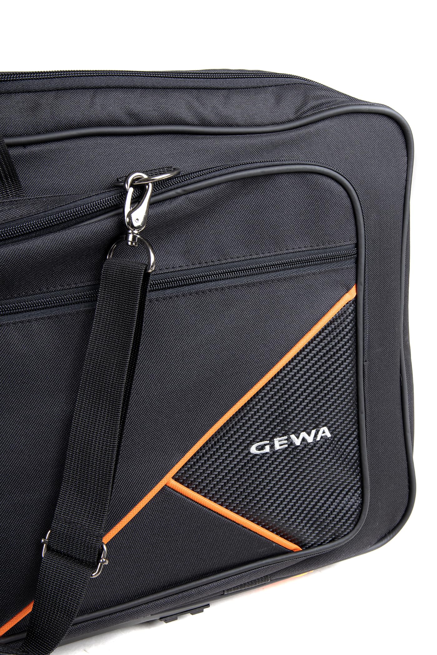 Gewa Keyboard Gig-Bag Premium, F 85x32x10 cm, resistente agli strappi e all'acqua, Cordura 600 Denier, imbottitura in schiuma ad alta densità, moschettone in metallo, targhetta identificativa
