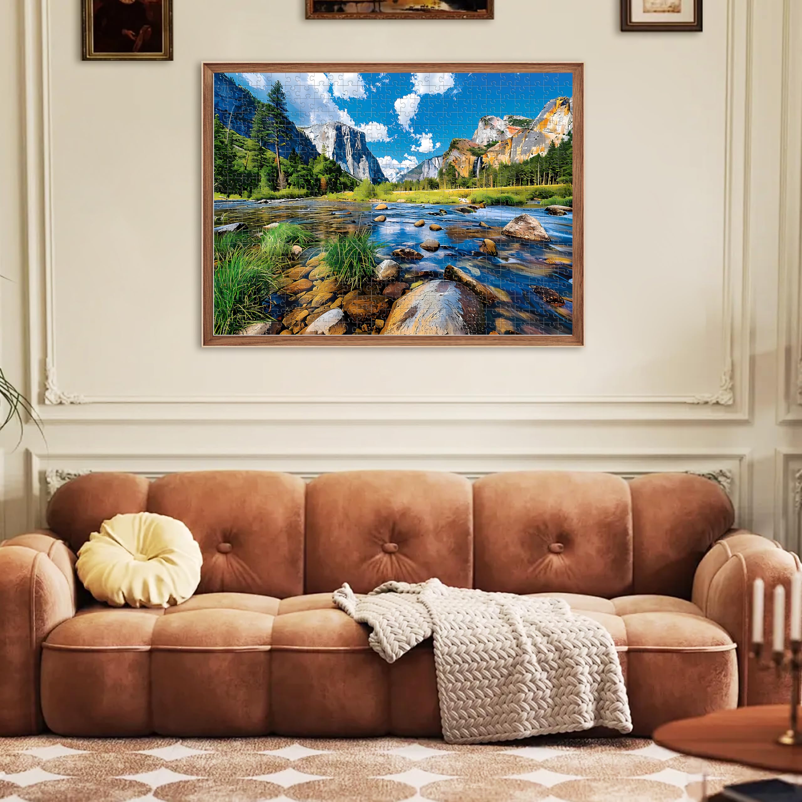 Nature Puzzle for Adult 500 Piece Puzzle Mountain Lake Landscape Puzzle Scenery, Jigsaw Puzzles Scenic, Art Home Decor DIY Funny Challenging Puzzle Game Toy for Mom, Wife, Friend