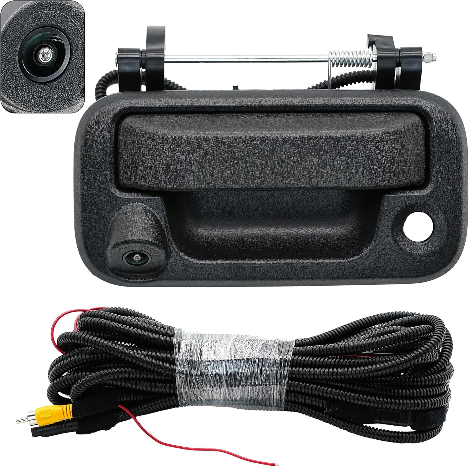 Backup Camera Tailgate Handle Compatible with 2005-2014 Ford F150, 2008-2016 F250 F350 F450 F550 Super Duty, 2007-2010 Explorer, 2006-2008 Lincoln 170° Viewing Angle Replaces# 8L3Z9943400AC