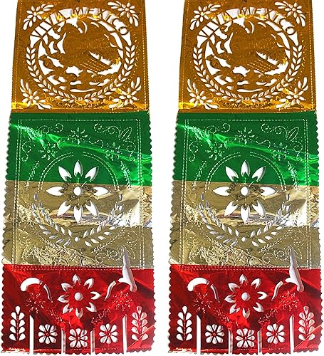 Viva Mexico - Pancarta metálica recortada, decoraciones colgantes para fiestas y fiestas, suministros para fiestas temáticas mexicanas, paquete de