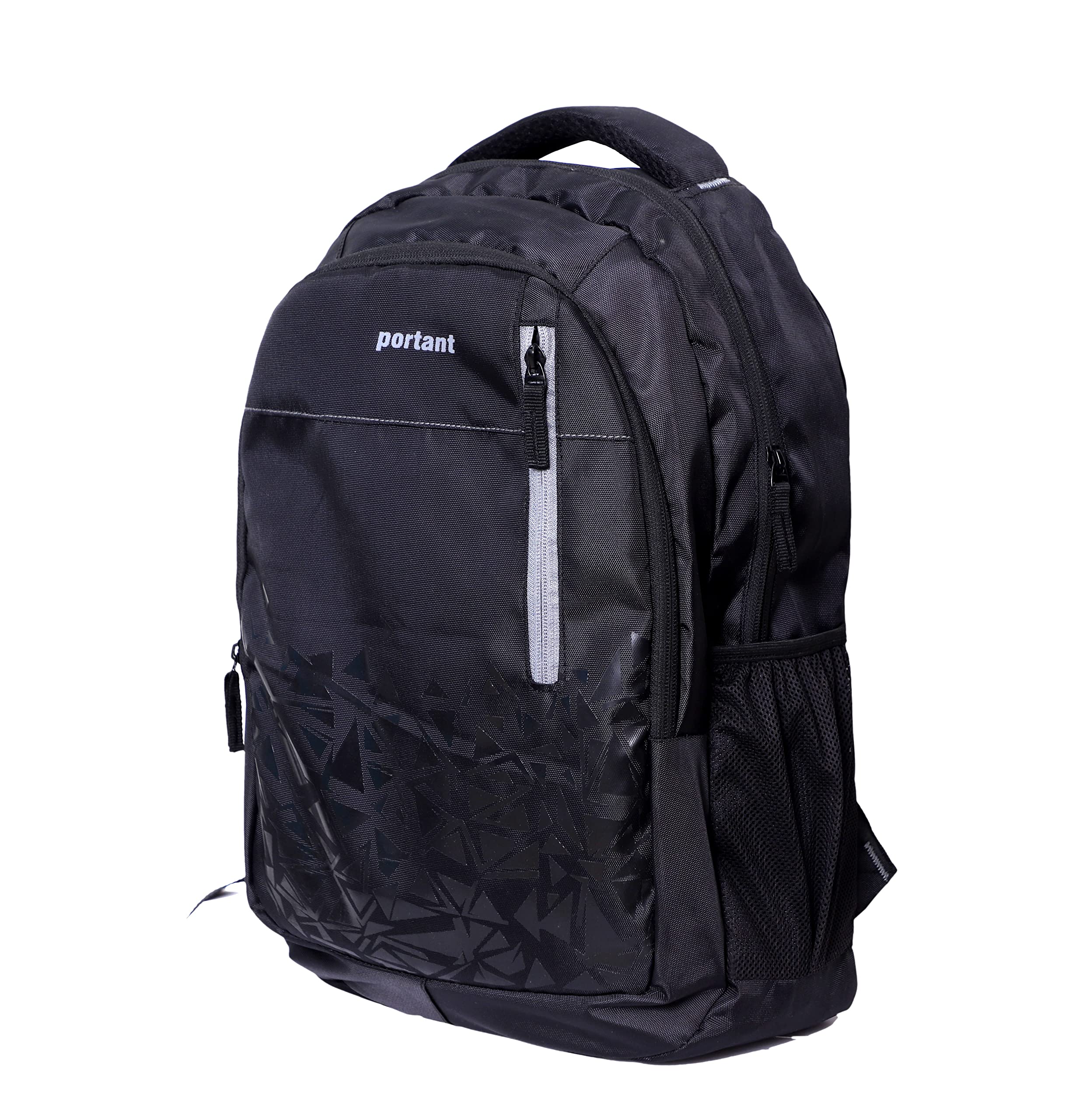 Portant Black Professional 29Ltr Laptop Backpack With Two Main Compartment,One Easy Access Pocket,Notebook and Laptop Compartment.