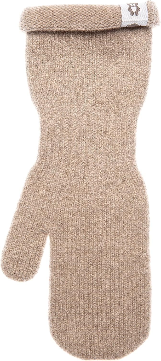 Wool Baby Mittens Winter Single-Layer - Toddler Mittens for Infants Kids - Warm Gloves, Ages 0.5-4 - Beige, Pink, Gray - Image 5