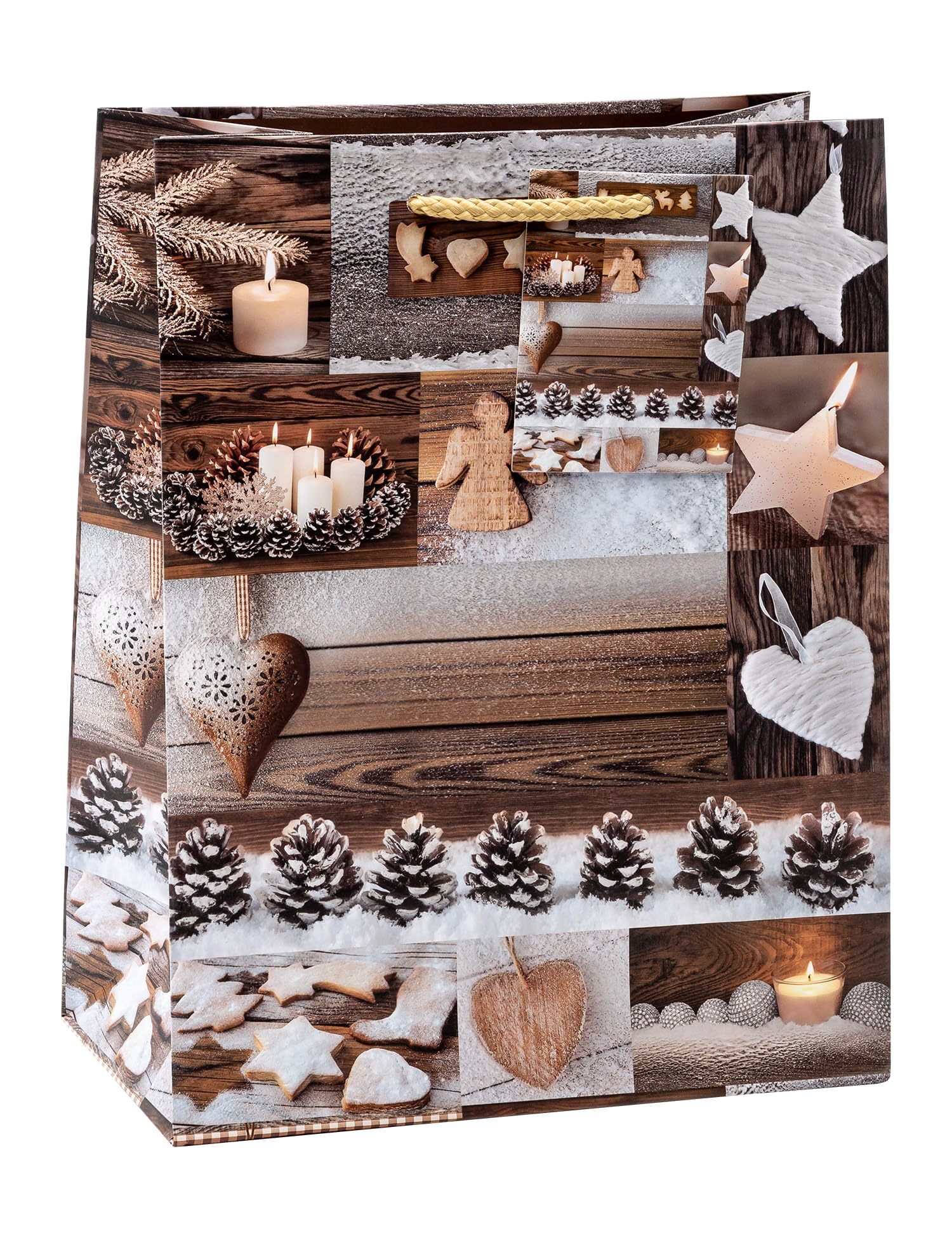 TSI 83019 Gift Bags Christmas No 9, Pack of 12, Size: Medium (7 x 4 x 9 inch)