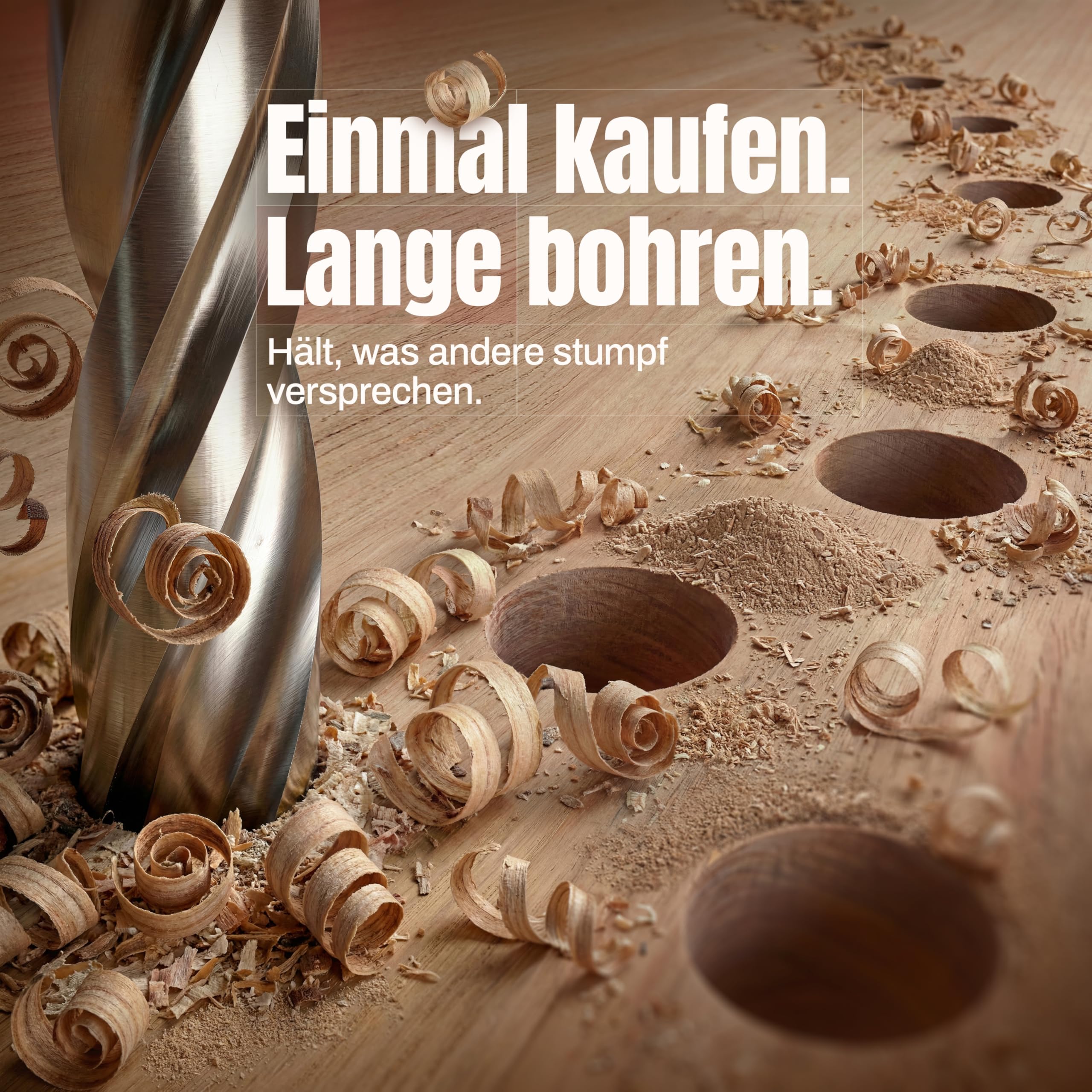 WELIQU 25-tlg. Holzbohrer Set 1-13 mm für Hart- und Weich-Holz - ACHTUNG: Sehr scharfe Bohrer aus widerstandsfähigem HSS-G Stahl in 0,5 mm Schritten