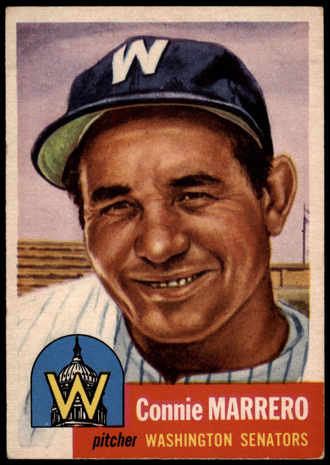 1953 Topps #13 Connie Marrero Washington Senators (Baseball Card) VG/EX Senators