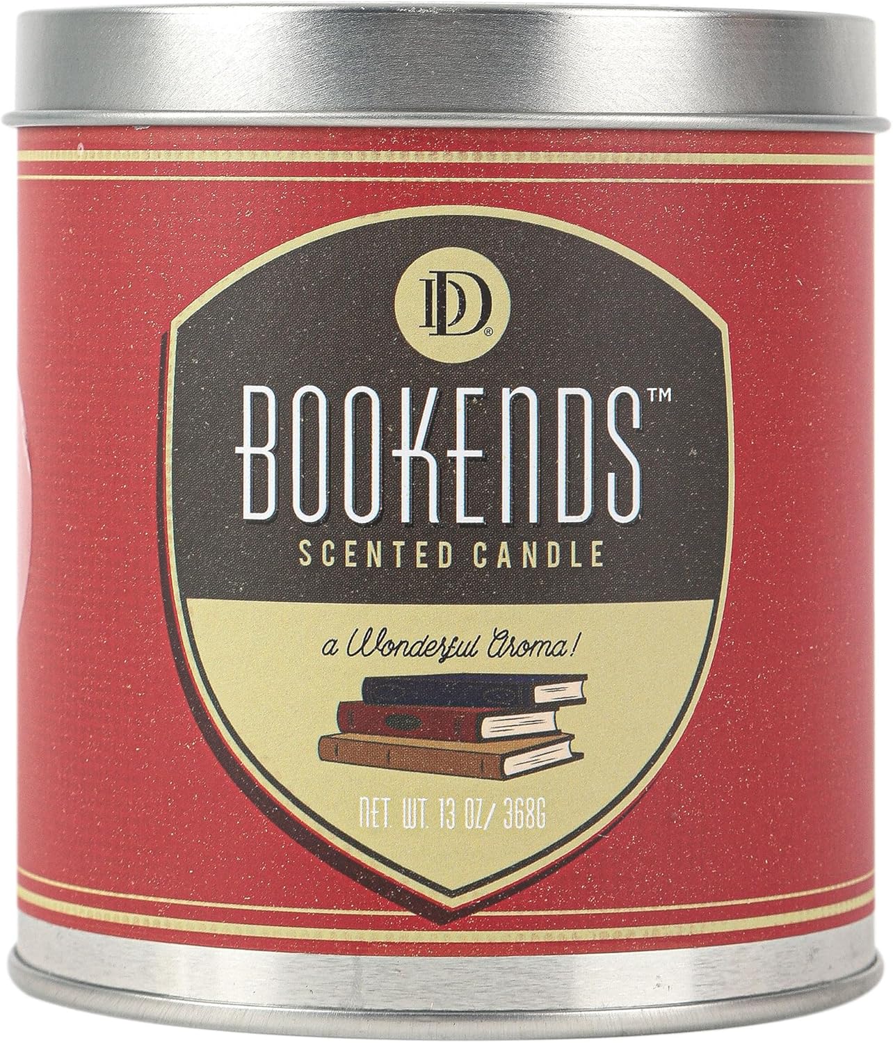 Bookends Scented Tin Candle, 13 Ounces Home & Kitchen