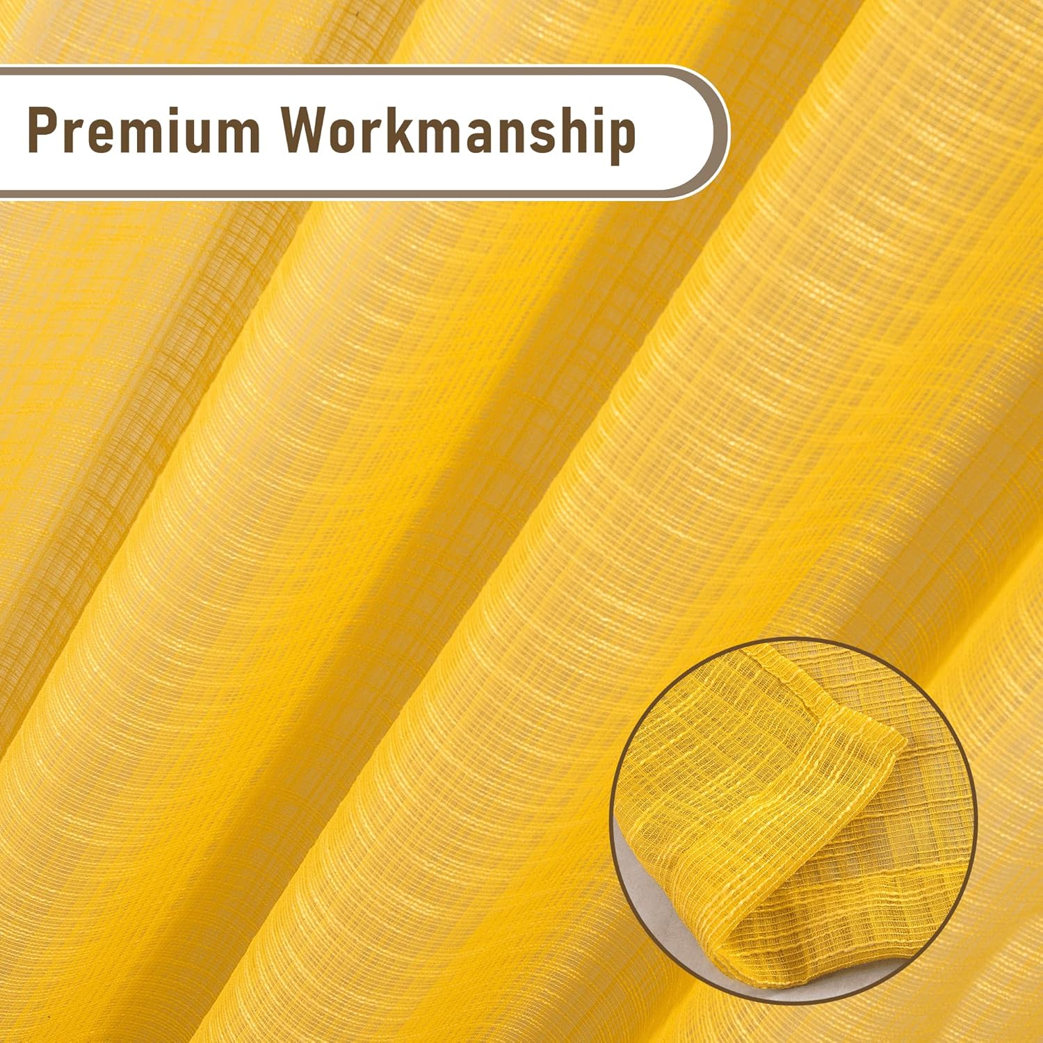 Cortina Transparente Con Ojales - 400x150 Cm - 100% Poliéster - Blanca