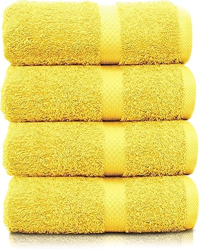 KEEPOZ Toallas de baño 100% algodón, hechas con algodón hilado en anillo puro, toallas de baño súper suaves y absorbentes, toallas multiusos de 27 x