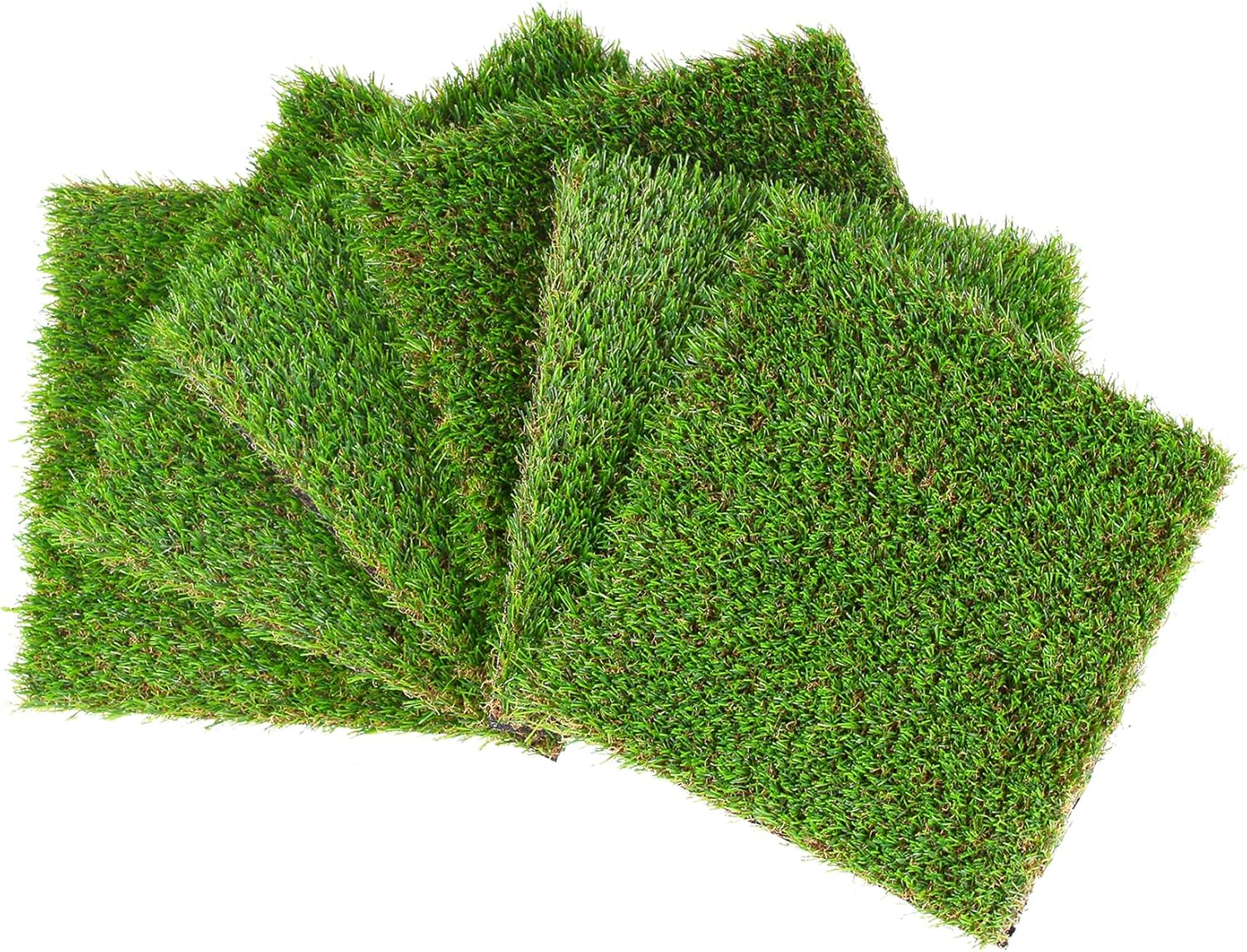 GLOBREEN Artificial Grass Squares Placemats Table
