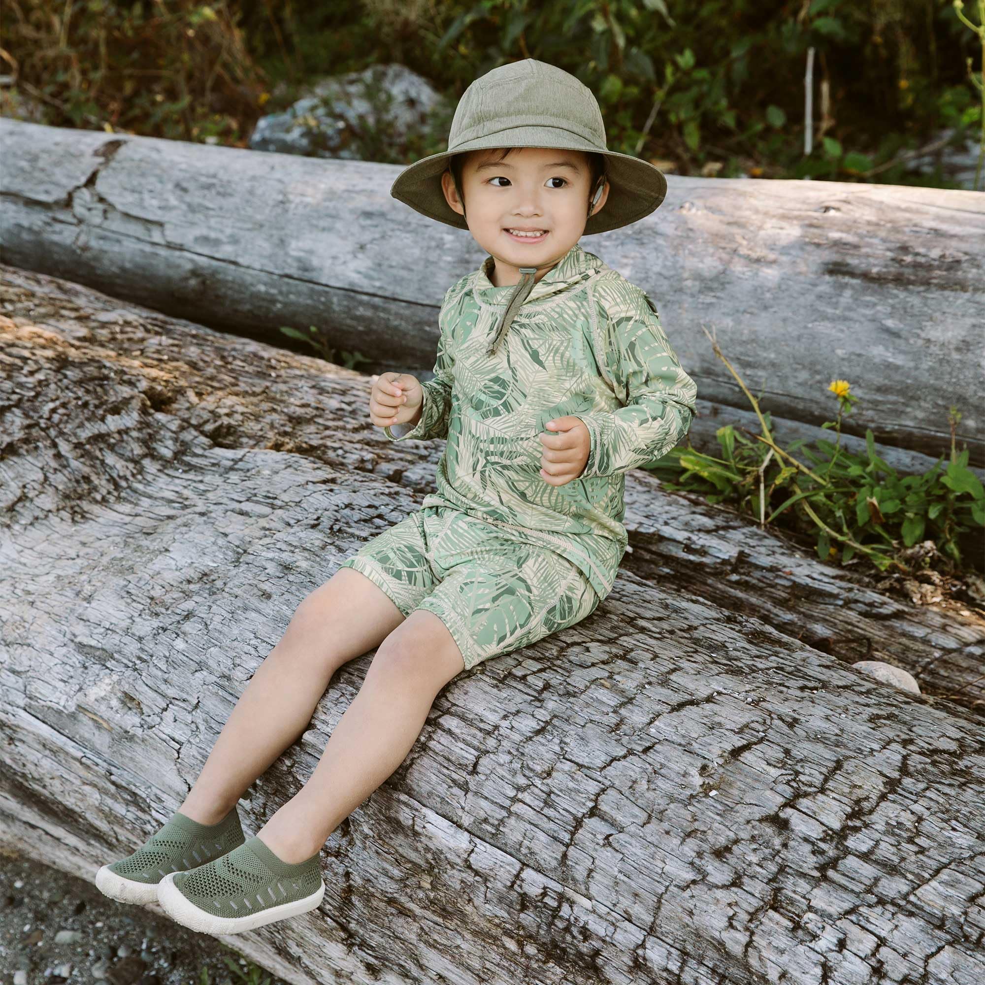 Jan & Jul, Costume da bagno a maniche lunghe, 2 pezzi, con pantaloncini, per bambini, 4 anni