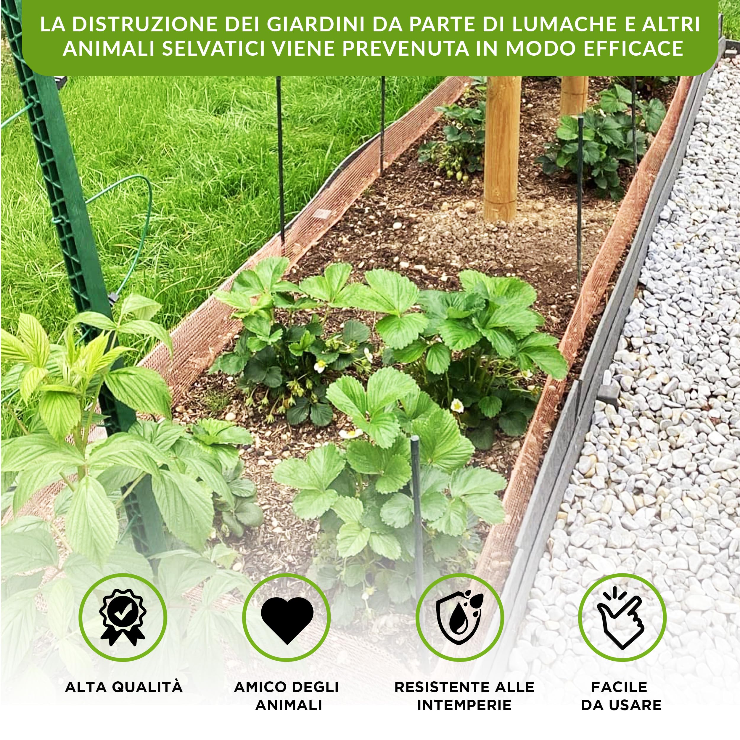 ISOTRONIC Rete in Rame 6m Protezione Lumache e Topi, Tessuto per Sigillare Fori e Fessure Contro Roditori, Nastro in Rame per Aiuole, Uso Interno ed Esterno, Barriera Naturale Efficace