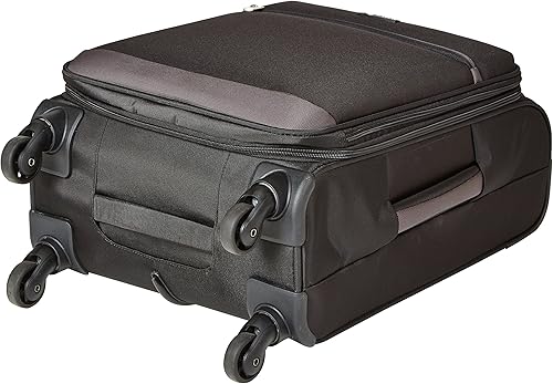 Miniatura 7 de Tienda Basics Maleta de equipaje giratoria de mano Softside con ruedas, Negro, 21 pulgadas