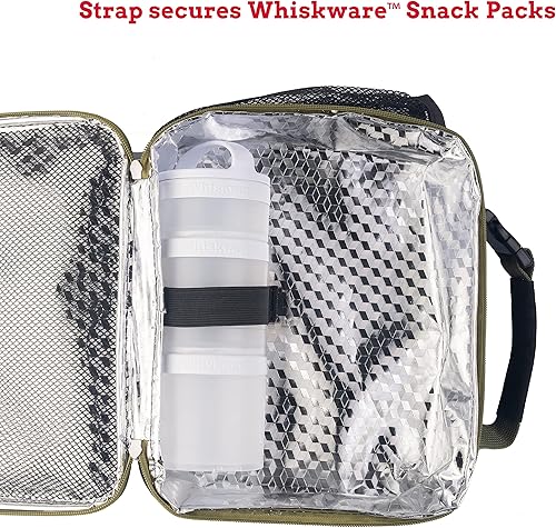 Miniatura 4 de Whiskware Lonchera térmica suave aislada para el trabajo, viajes y más, color negro