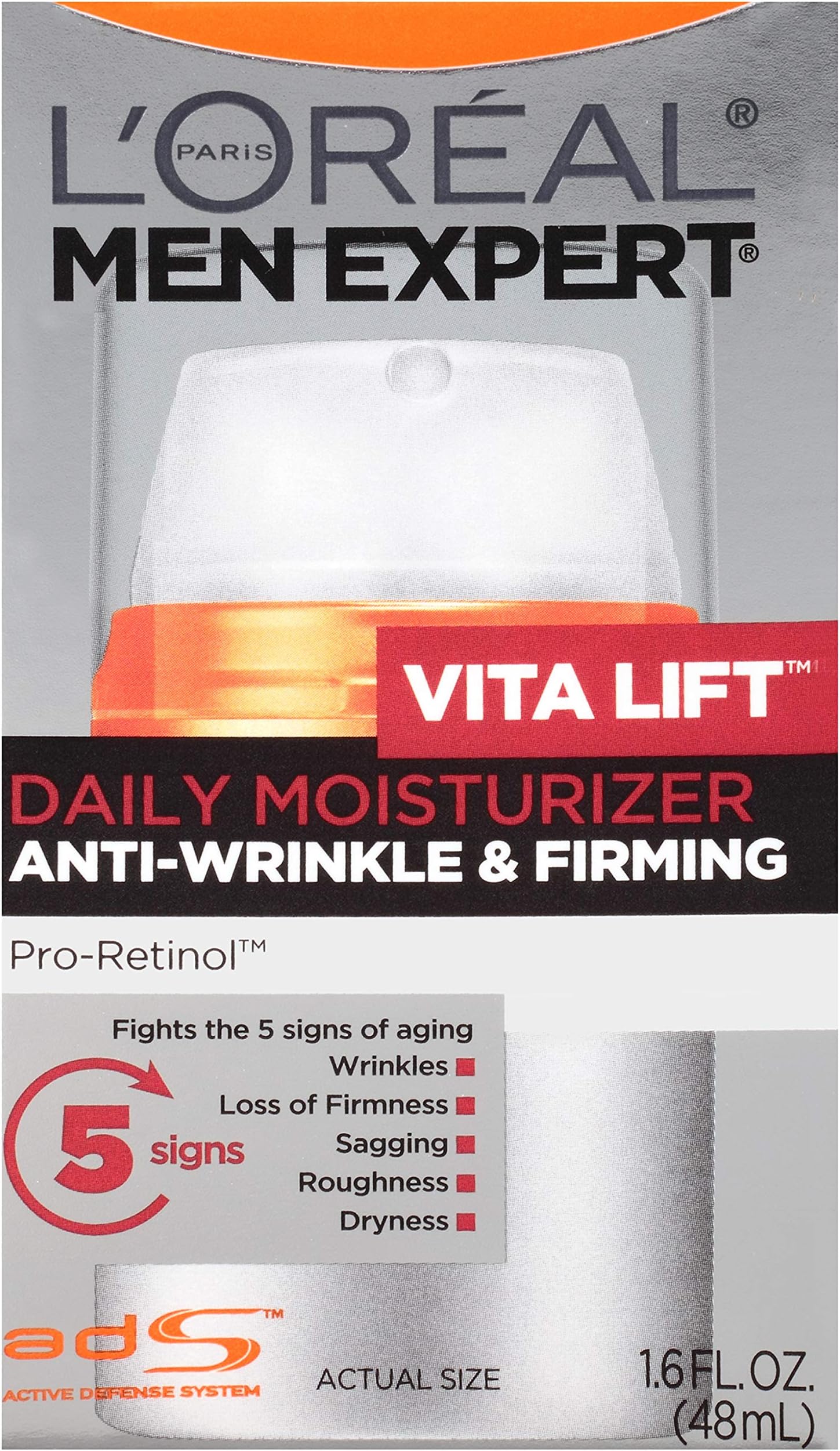 Men'S Expert Moisturizer Cream for Hydration, Redness, Wrinkles 50ml