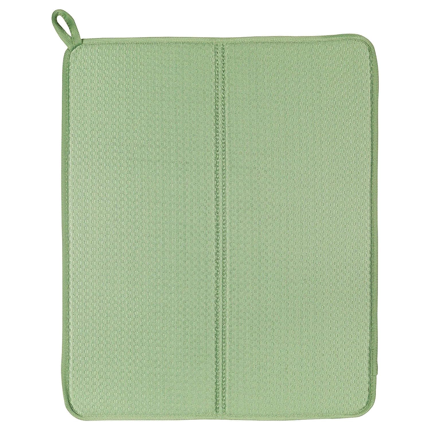 NYSKOLJD PU Foam Dish Drying Mat, (44x36cm, Green)