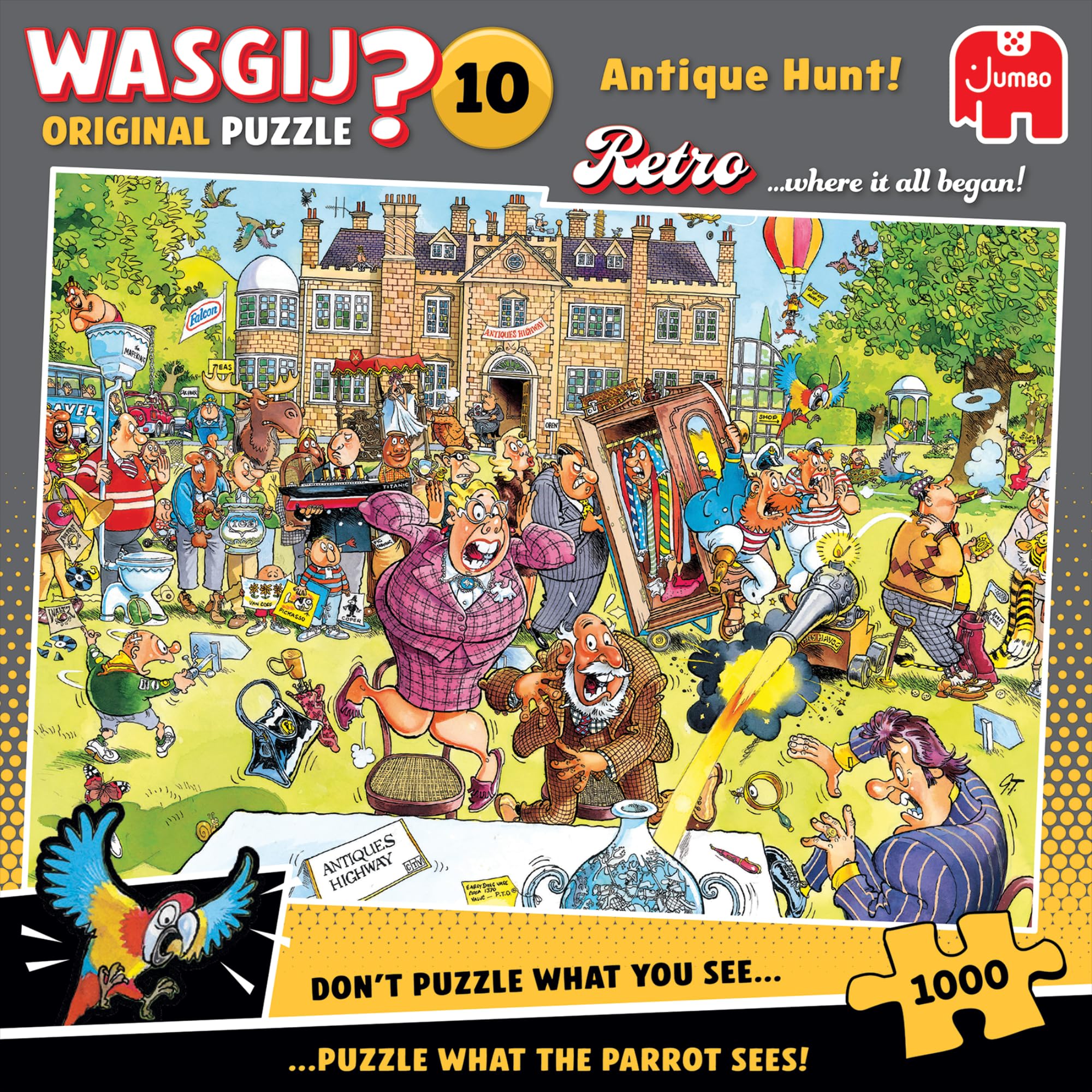 Wasgij Retro Original 10 - Antique Hunt - 1000 Piece Adults Jigsaw Puzzle