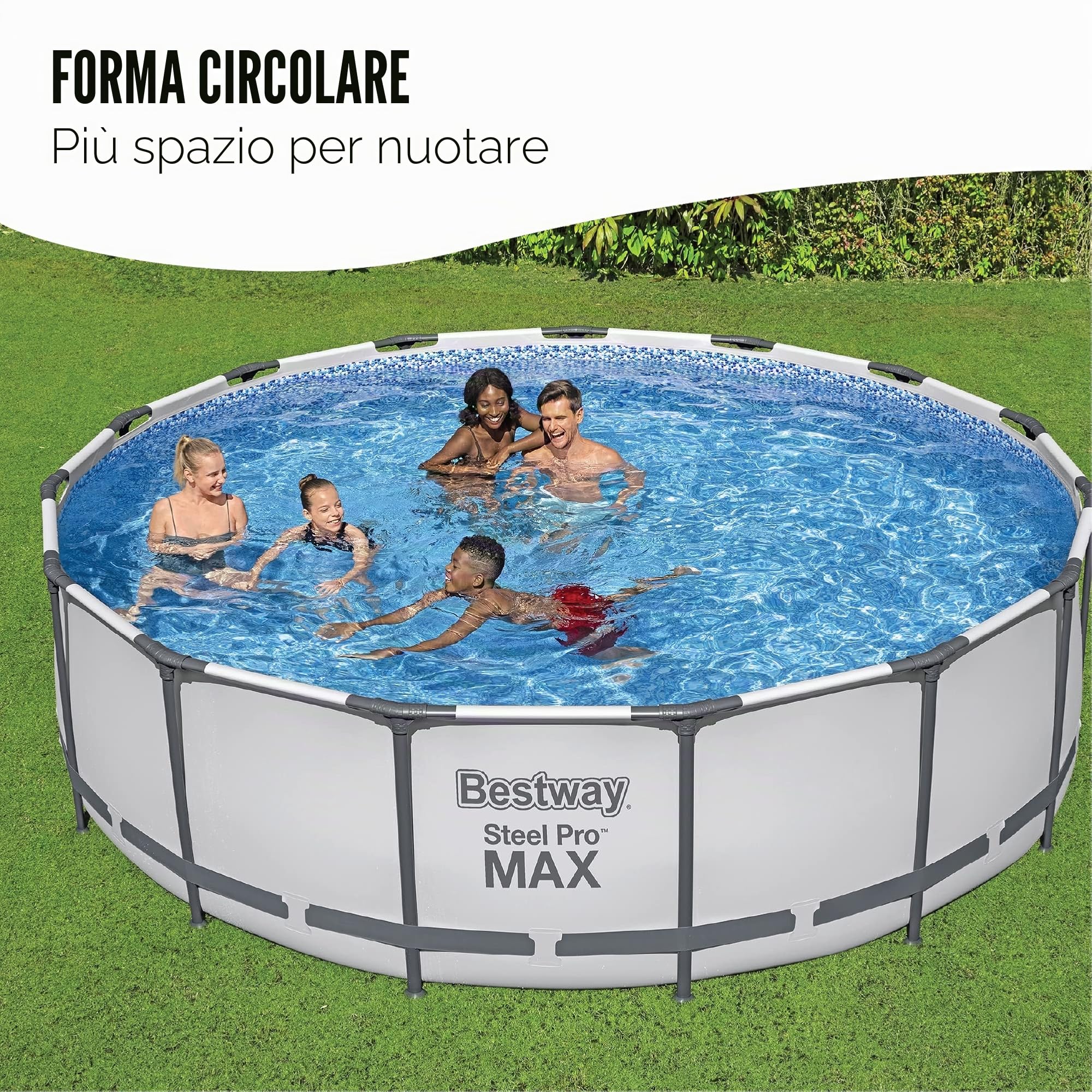 Bestway Zwembad steel pro max set rotondo 3