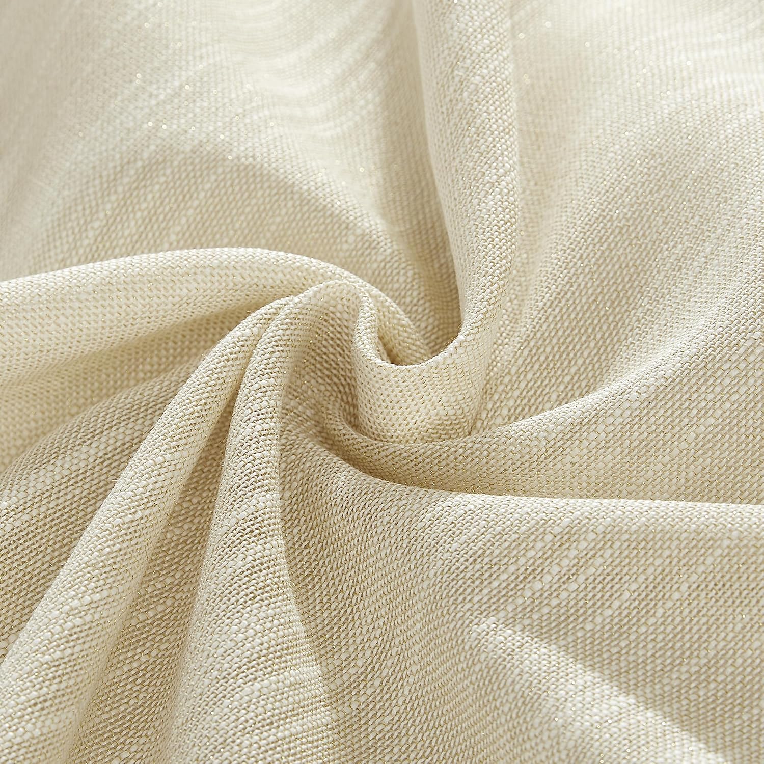 Laura Ashley Arabesque Luxurious Shimmery Fabric Tablecloth for Formal Dining, Holiday, Wedding or Party, 60" x 144", Gold