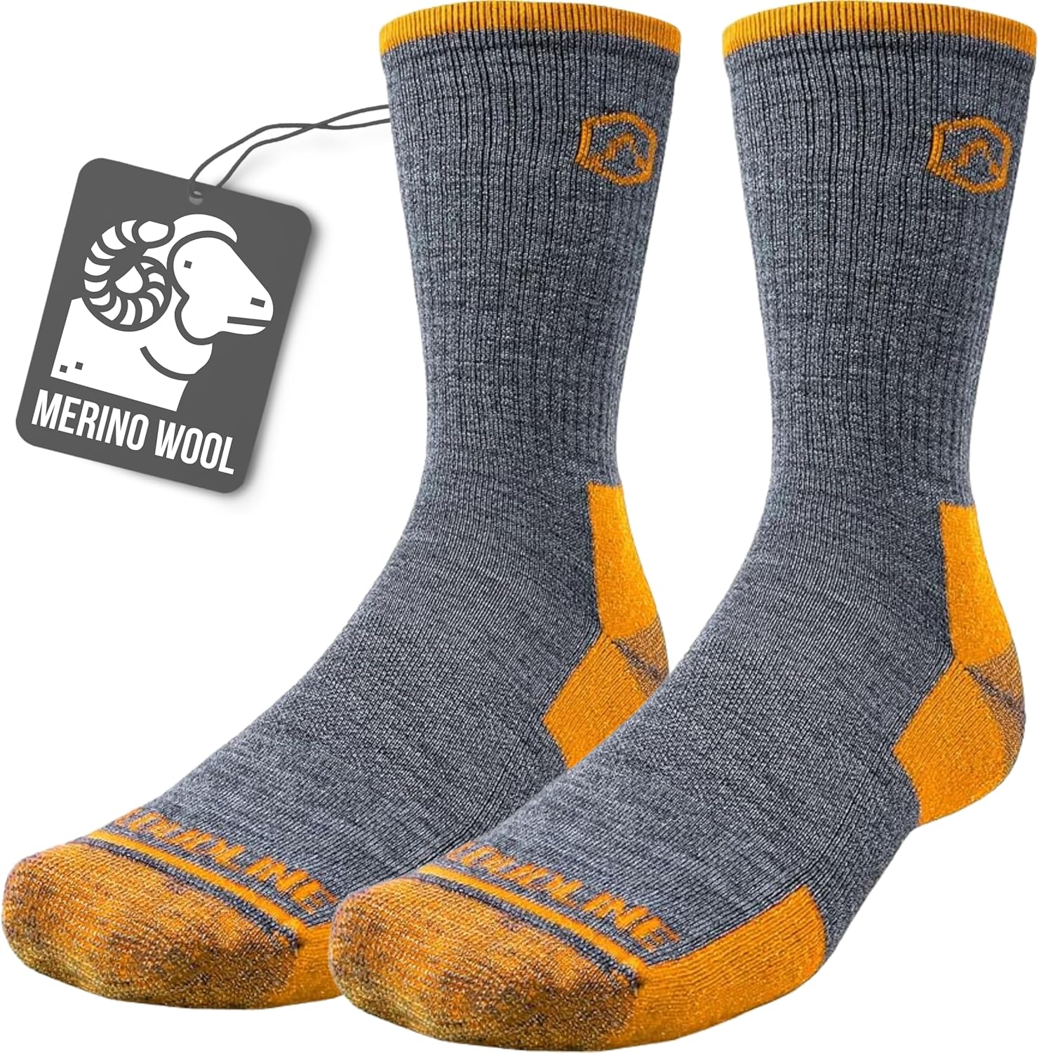 CloudLine Merino Wool Hiking Socks for Men and Women- Ultralight, Thin, Anti-Blister, Moisture Wicking Socks, USA Made 1 Pair