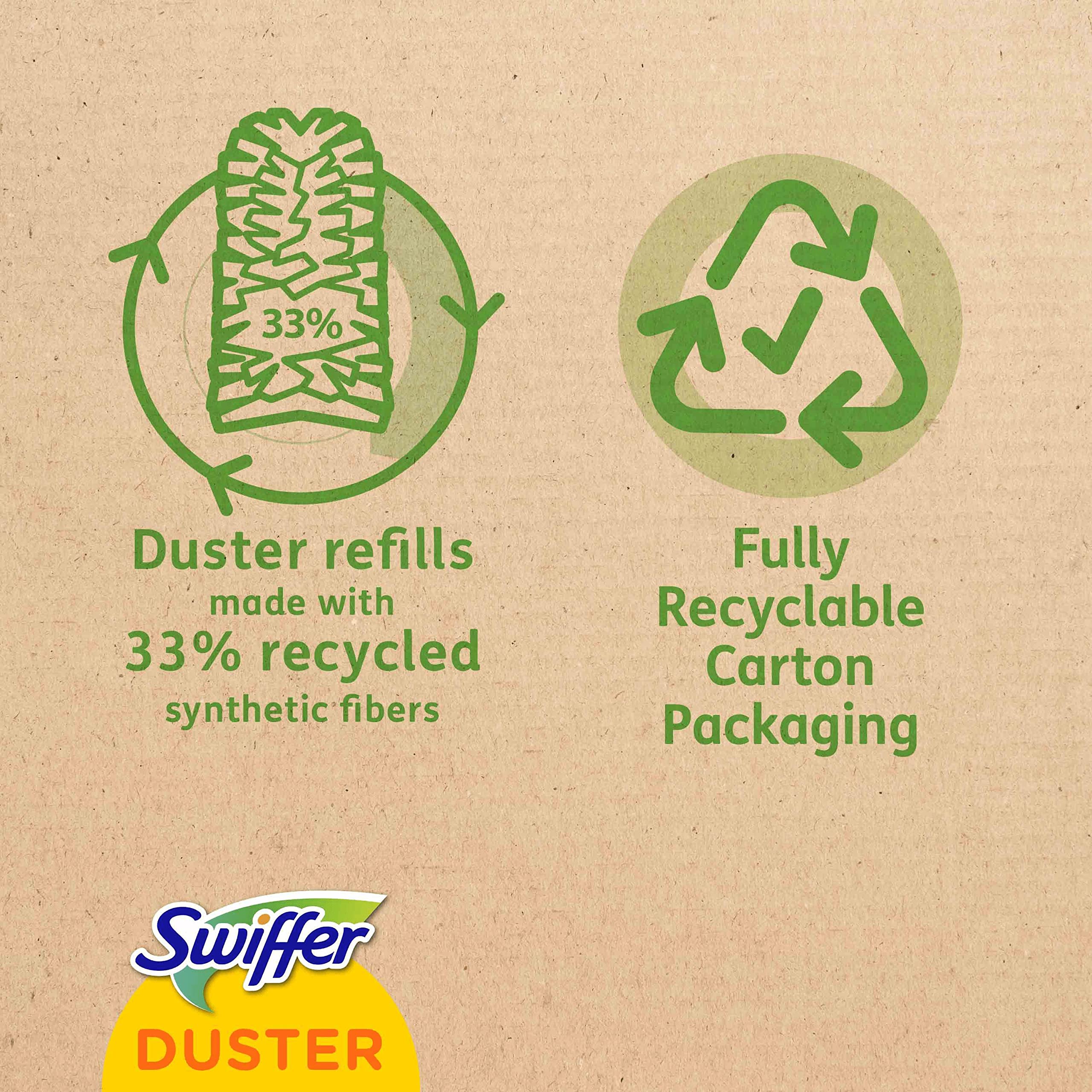 Swiffer - Plumero Atrapapolvo, Atrapan y Bloquean el Polvo y los Alérgenos, 5 Recambios (Pack 1x5)