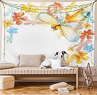 Vista 14 de Ambesonne Tapiz de palmera, impresión de imagen de atardecer tropical, estilo vintage, playa de verano, para colgar en la pared para dormitorio