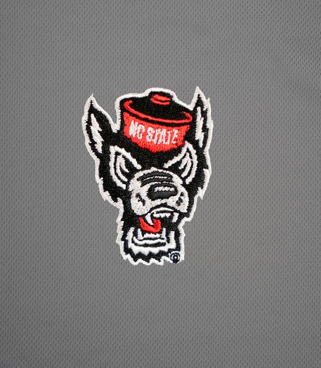 Vantage Apparel Men's Collegiate Polyester Mesh Team Icon Polo, North Carolina State Wolfpack, Gray, XX-Large