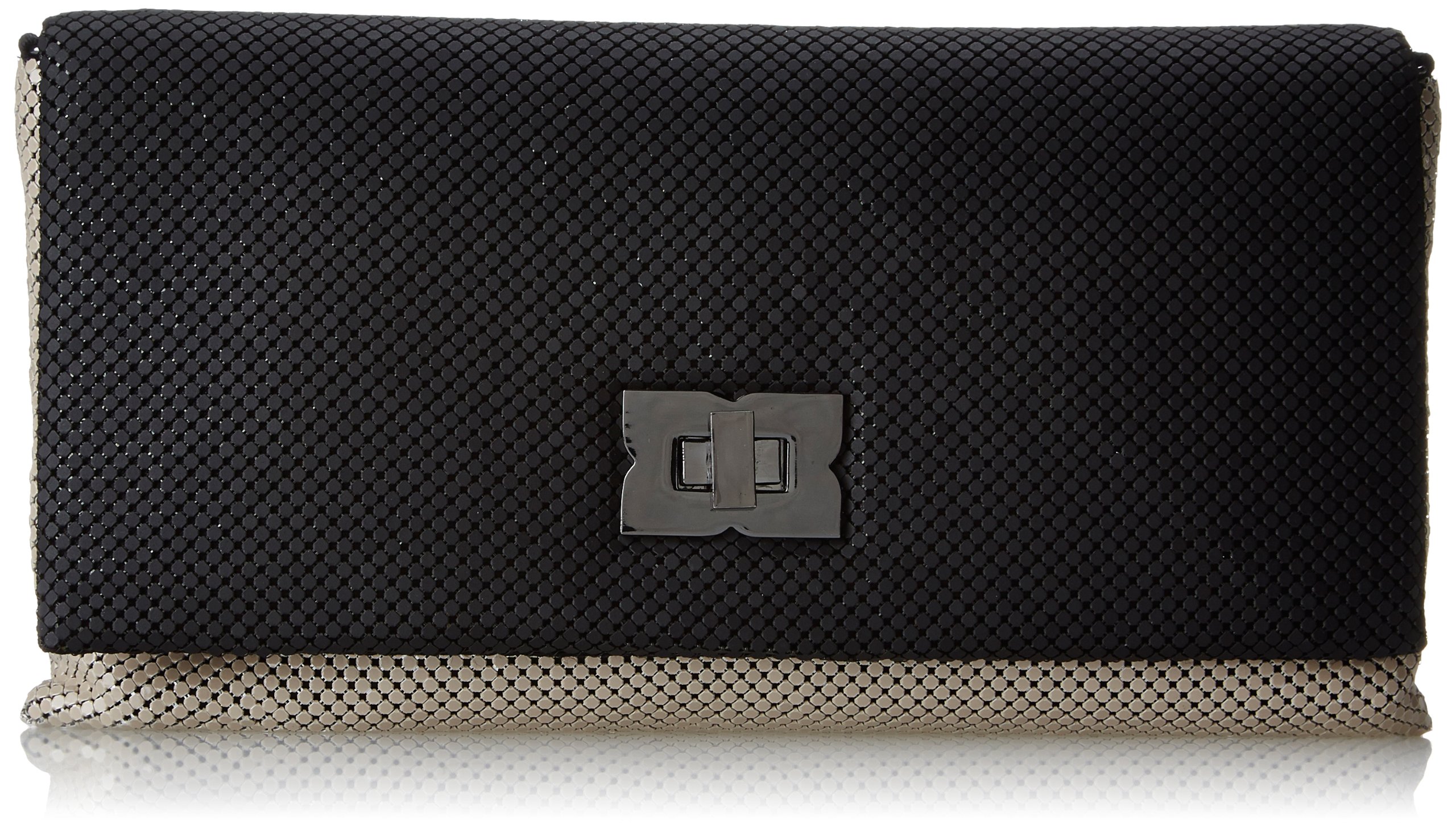 BCBG Blake Metal Mesh Turnlock Evening Bag