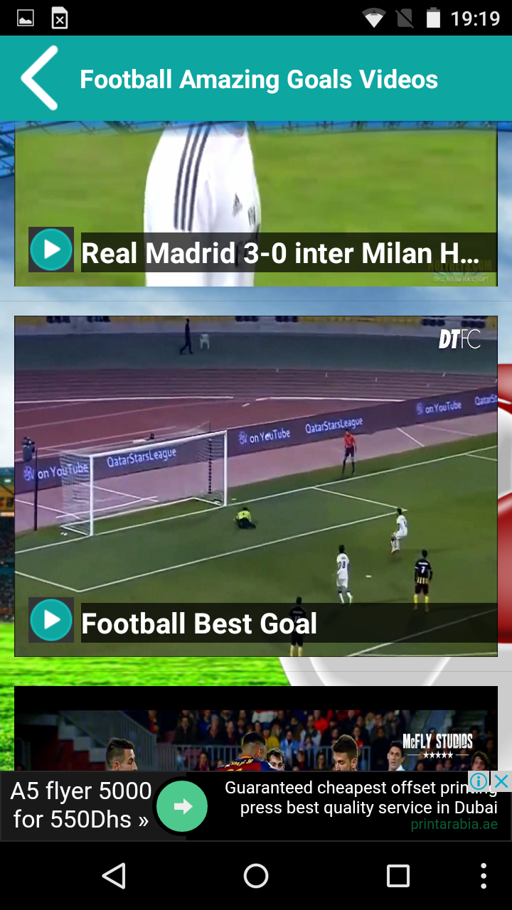 Football Amazing Goals Videos - App on Amazon Appstore