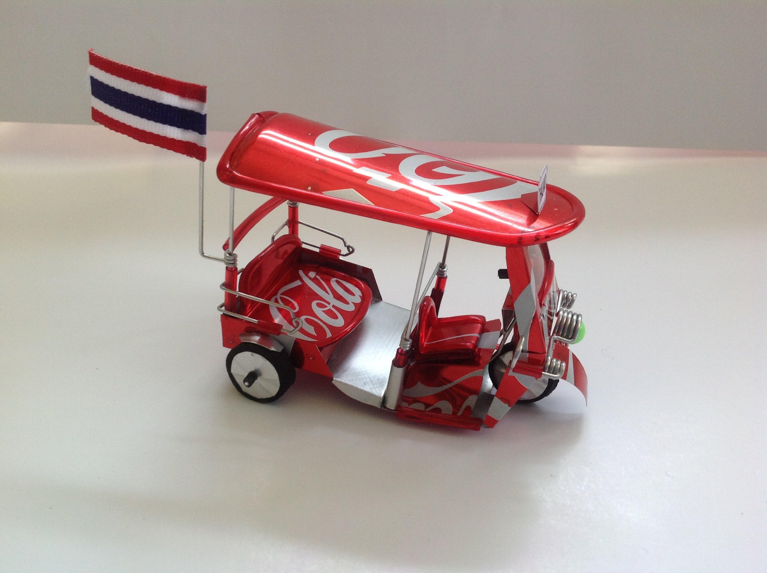 Big Sale Handmade Thai Handmade Coca Cola Coke Can Tuk Tuk Car Taxi Bangkok Thailand