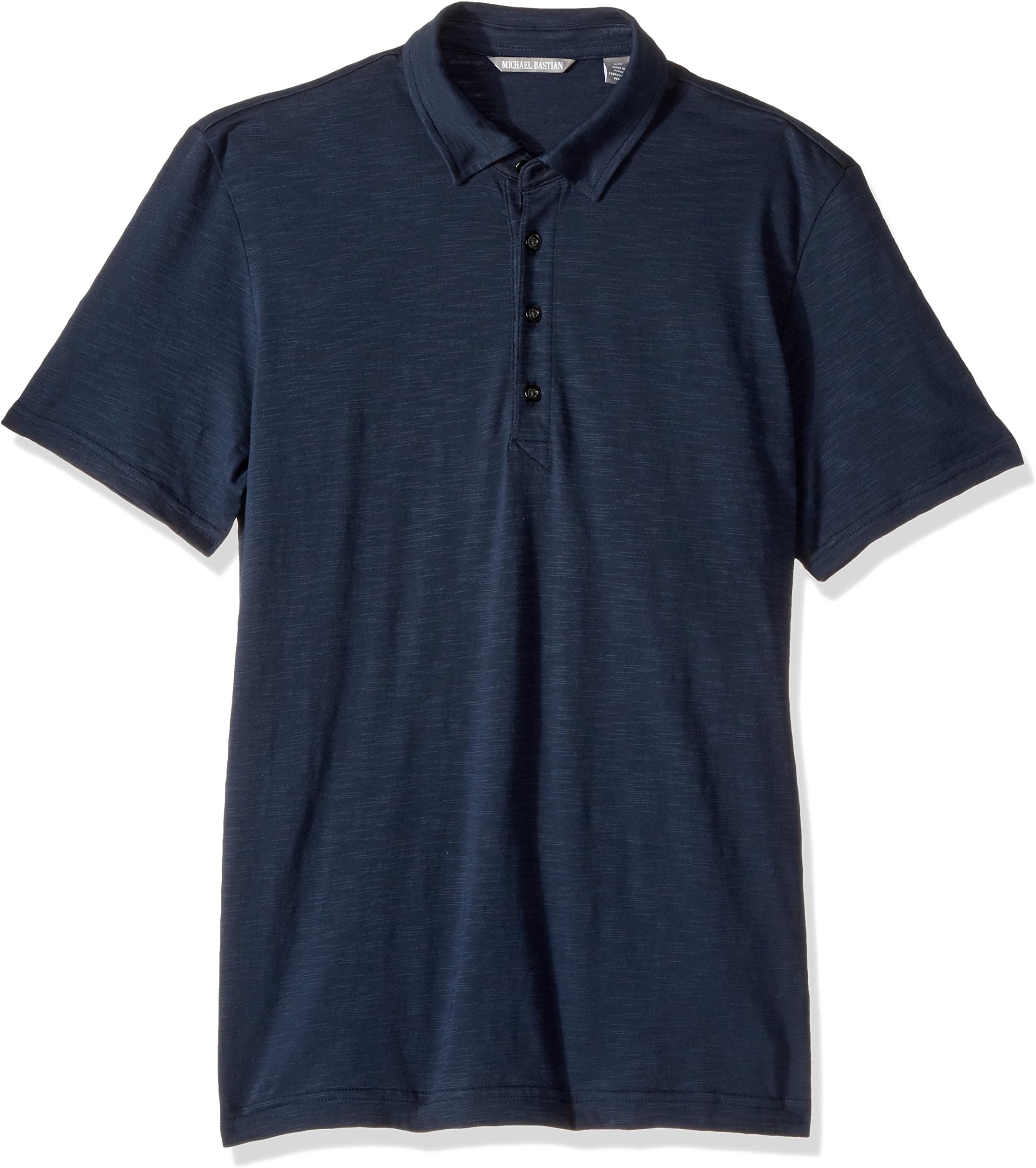 Men's Short Sleeve Cotton Slub Polo Shirt