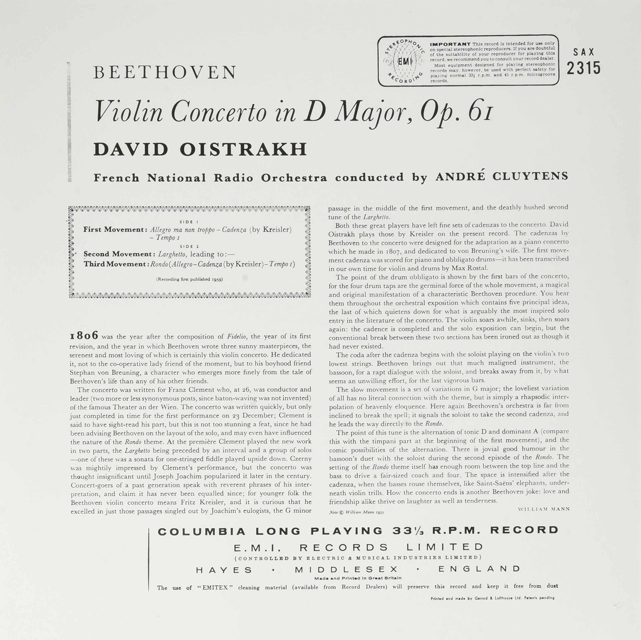 Violin Concerto