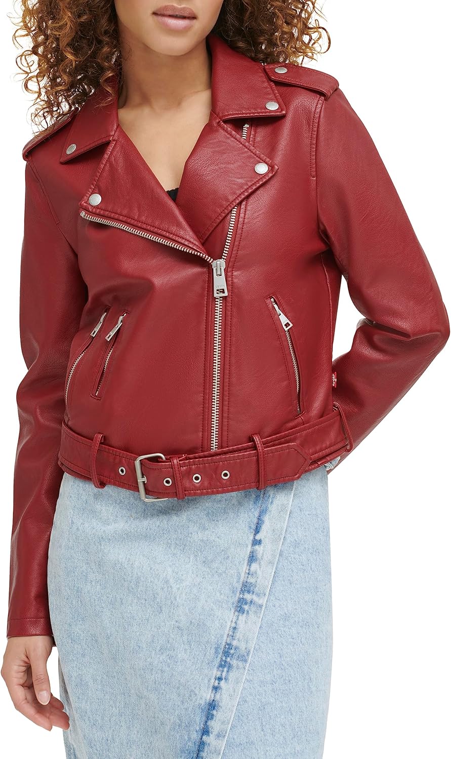 Levi's Women's The Belted Faux Leather Moto Jacket (Regular & Plus Size) - Image 2