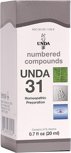 UNDA 31 Compuestos numerados Preparación homeopática 0.7 fl. oz.