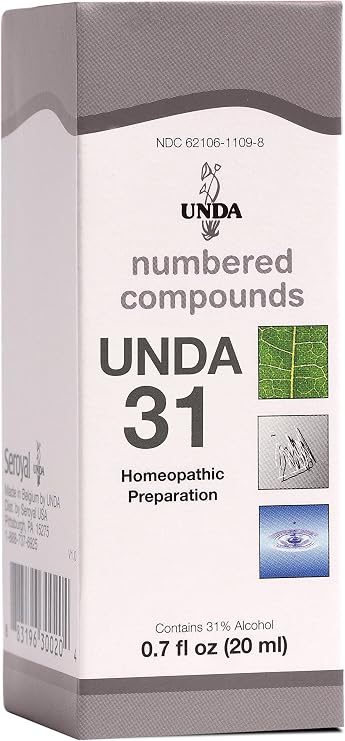 UNDA 31 Numbered Compounds | Homeopathic Preparation | 0.7 fl. oz.