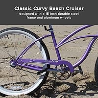 Vista 3 de Sixthreezero Urban Lady Beach Cruiser - Bicicleta híbrida de 3 velocidades para mujer
