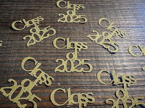 Miniatura 3 de Gold Class of 2025 Graduation Party Confetti