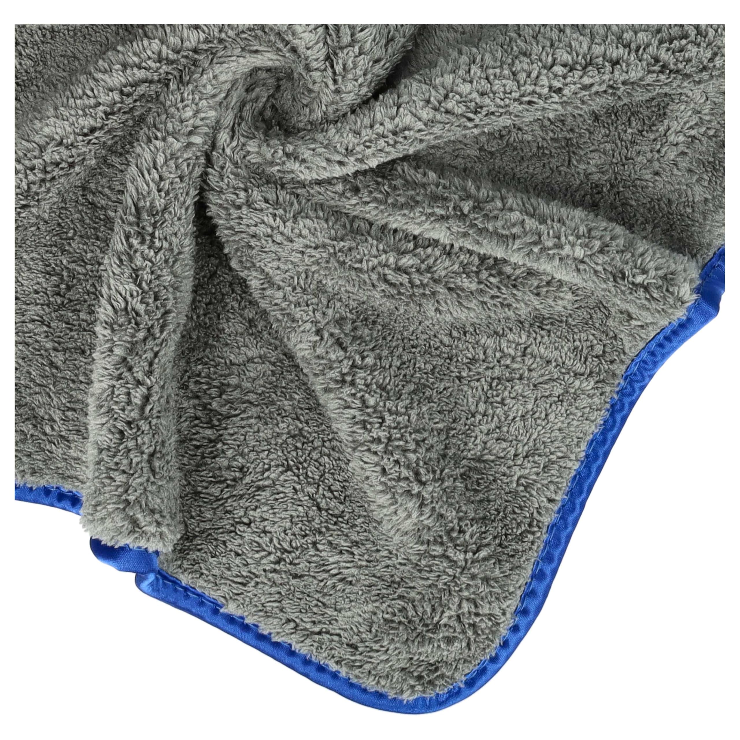 vhbw 30x Chiffons d'entretien pour Voiture, Motocycle - Chiffons en Microfibre 40 x 40 cm, lavables, réutilisables Bleu/Gris foncé