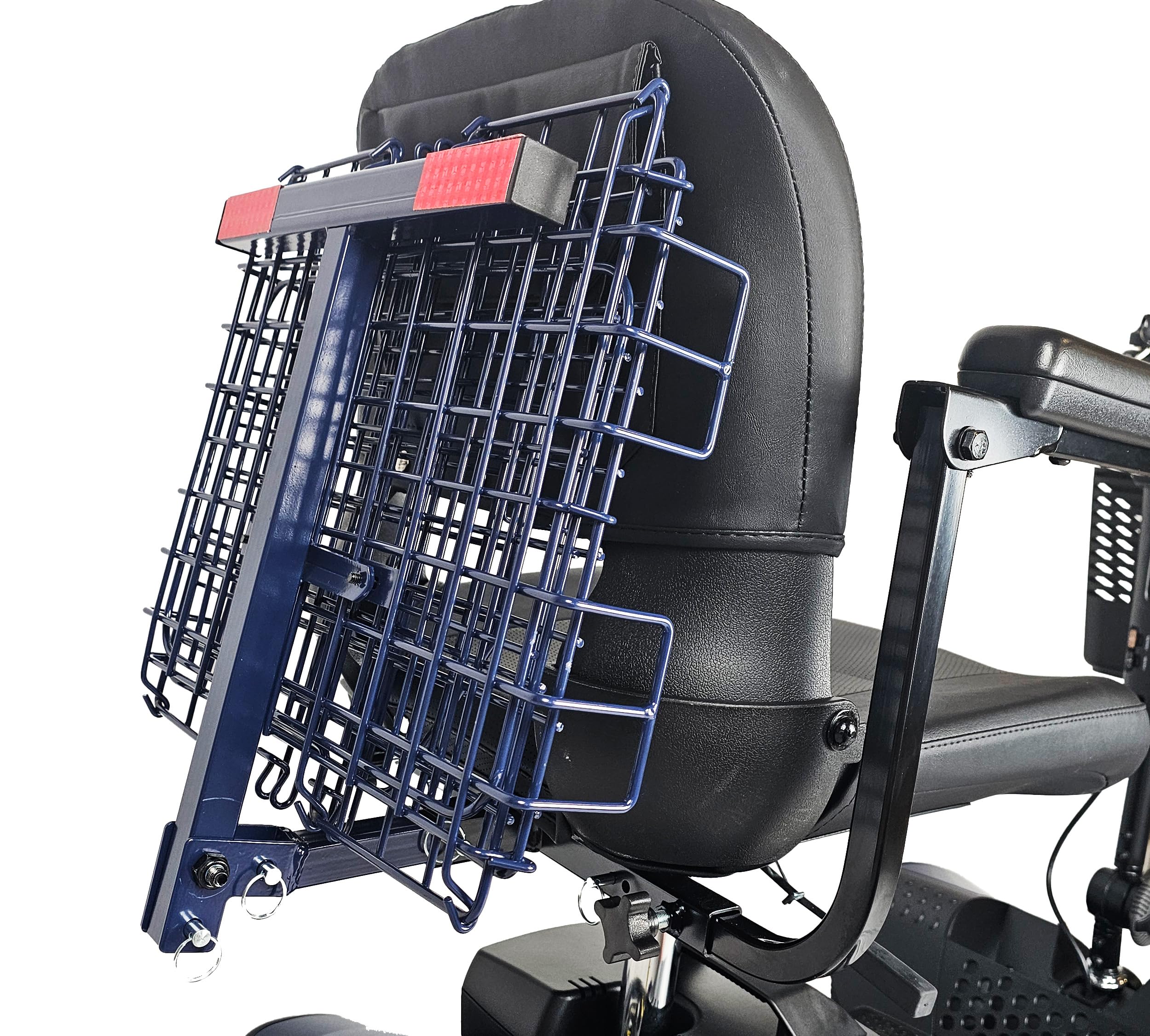 Cesta trasera plegable plegable para scooters y sillas eléctricas Golden & Pride (solo funciona con scooters y sillas eléctricas equipadas con receptor de enganche de 1 x 1 pulgada)