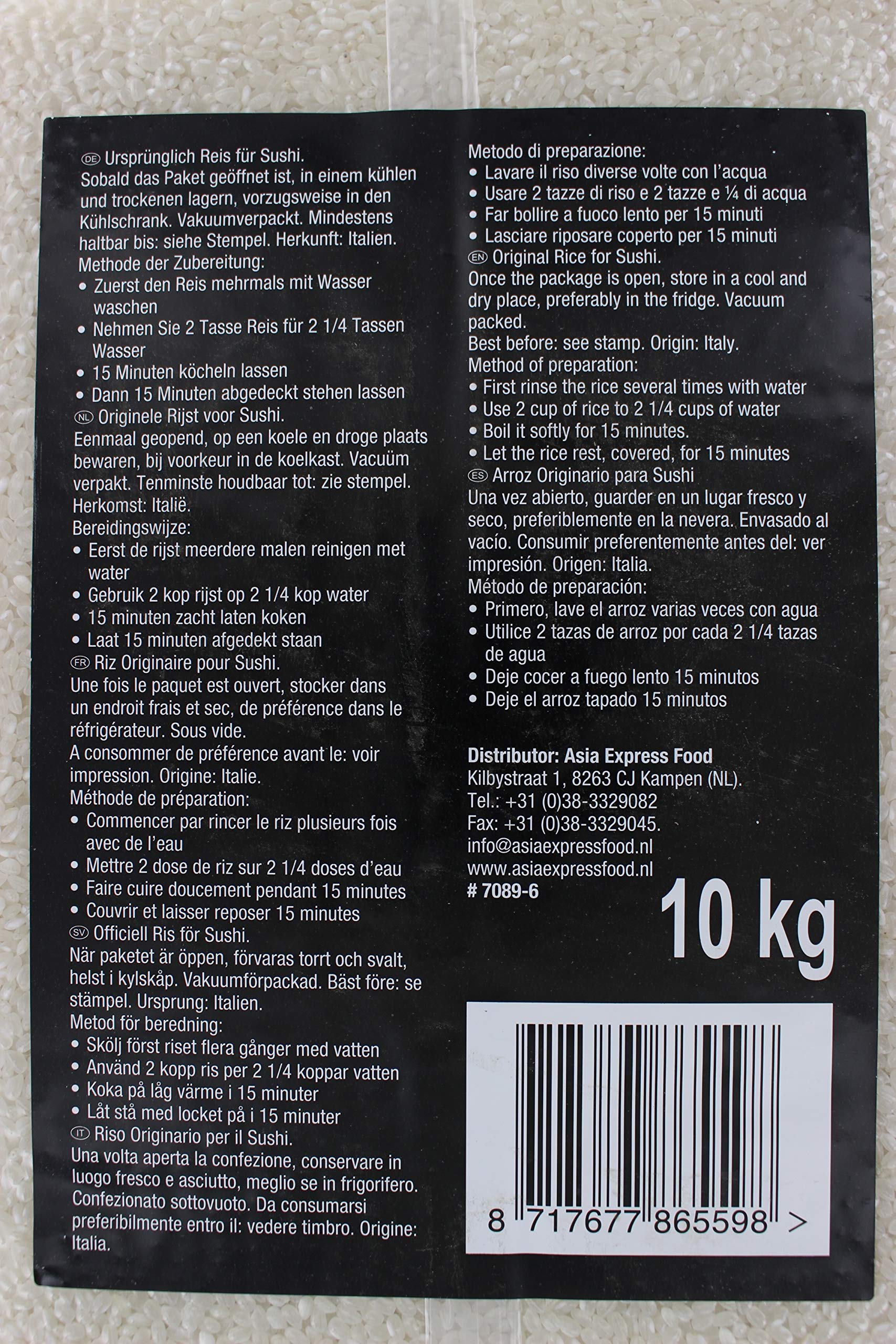Royal Orient Riso per Sushi - 10 kg