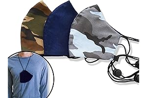 Reusable Face Mask 3-Pack: Breathable & Comfortable 100% Cotton Masks for Adults